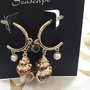 hildie & jo Seascape Collection Shell Earrings